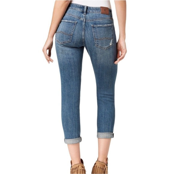Lucky Brand Jeans Siena Boyfriend Mid Rise Jeans SZ 6/28 Azure Bay Wash - Picture 3 of 16
